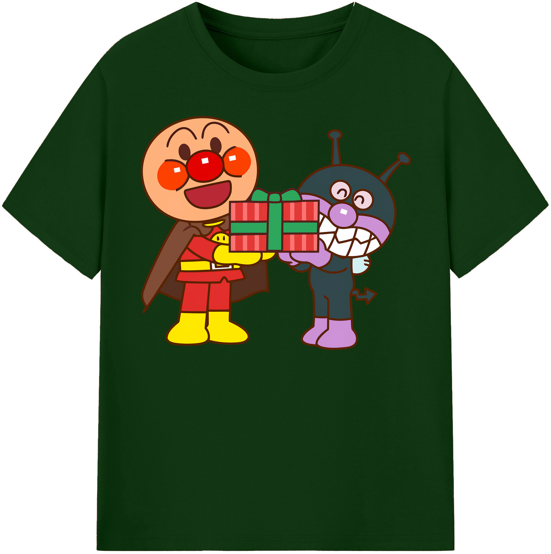 （画像用） アンパンマン Anpanman 綿100％半袖Tシャツ（フロントプリント）